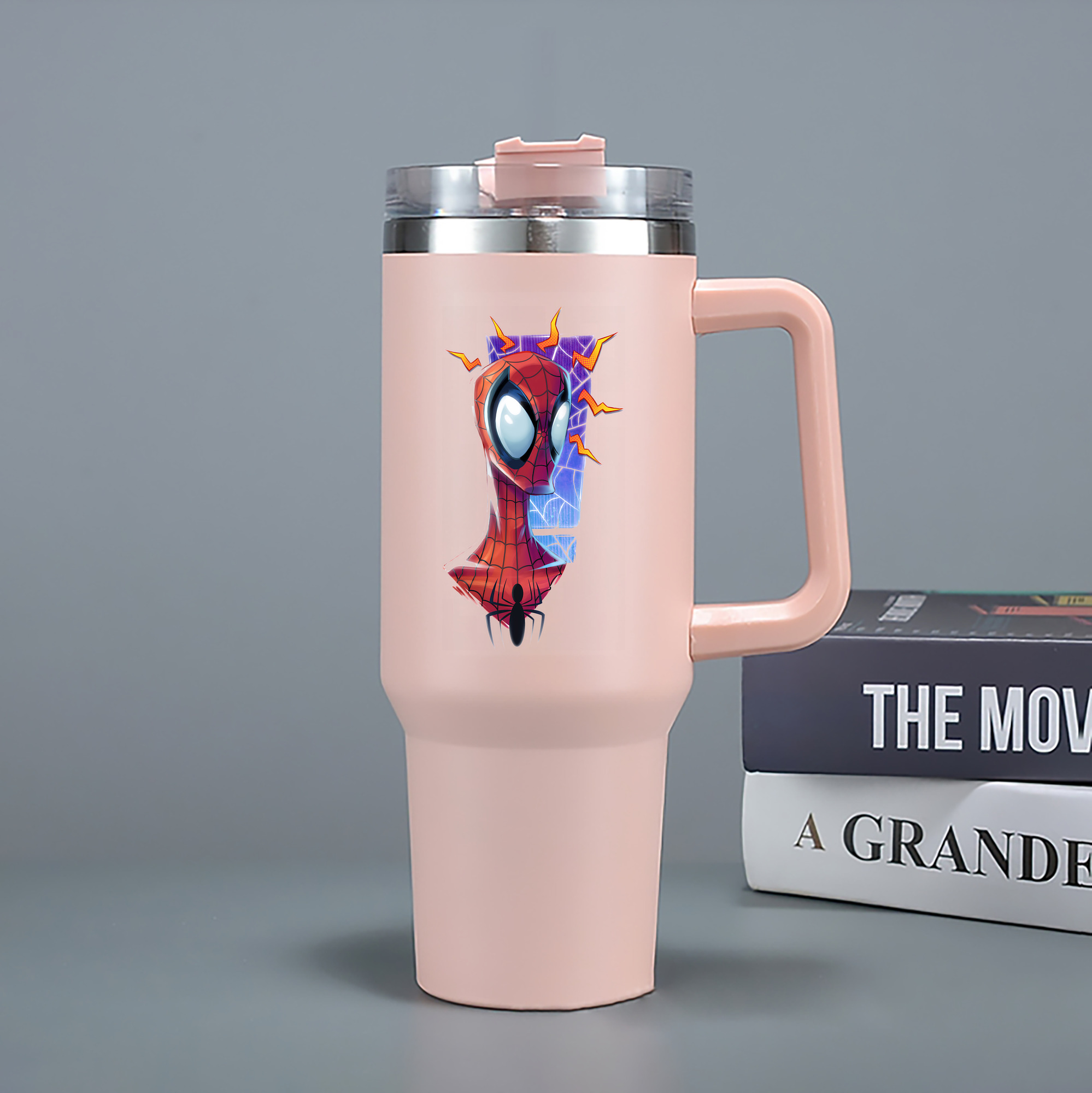 （画像用） Spider Man スパイダーマン 1200mL車用タンブラー（カラープリント）